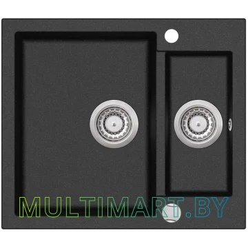 Кухонная мойка Aquasanita Tesa SQT150AW (black metallic 601)